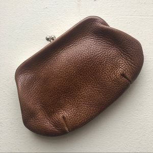 Vintage leather clutch
